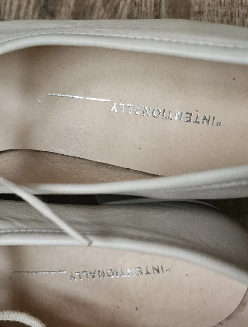 Intentionally Blank serif clouds ballet platform heels, 39